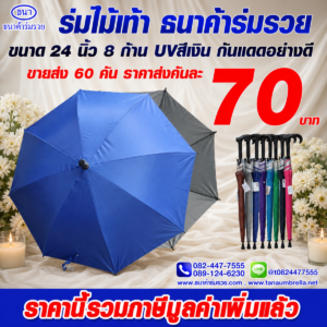 ร่มไม้เท้า 8 ก้าน รหัส 003