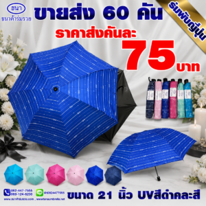 ร่มพับญี่ปุ่นลายโบว์