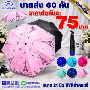 ร่มพับญี่ปุ่นลายปารีส