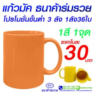 แก้วมัค สีสันสดใส