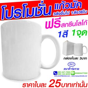 แก้วมัค สีขาว