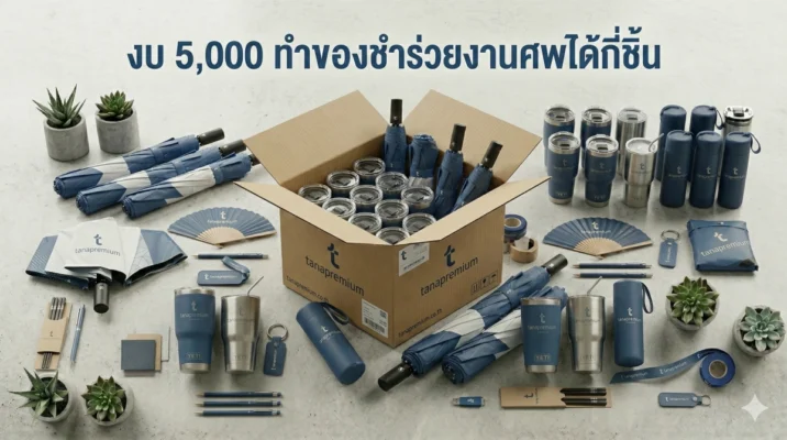 งบ 5,000 ทำของชำร่วยงานศพได้กี่ชิ้น