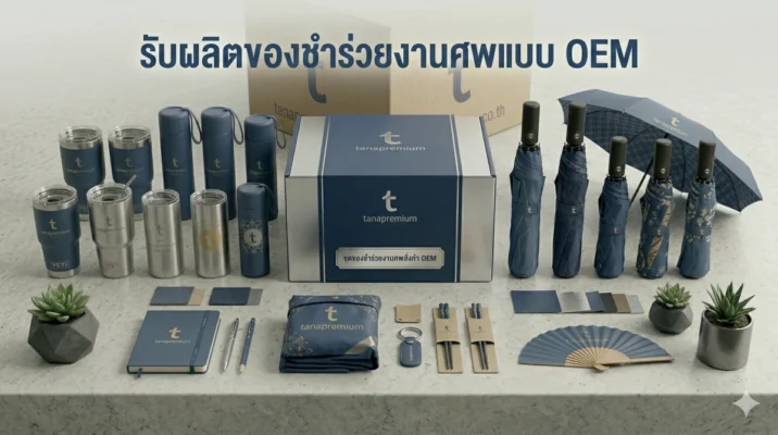 รับผลิตของชำร่วยงานศพแบบ OEM